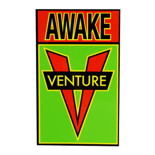 Venture Trucks Skateboard Sticker OG Awake Red/Green 3" x 5"