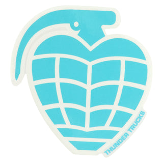 Thunder Trucks Skateboard Sticker Die Cut Grenade Teal/White 4"