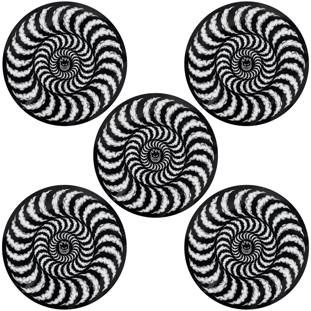 Spitfire Wheels Skateboard Sticker Smoke Classic Black/Grey 3.5