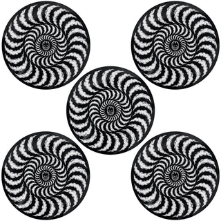 Spitfire Wheels Skateboard Sticker Smoke Classic Black/Grey 3.5" 5-Pack