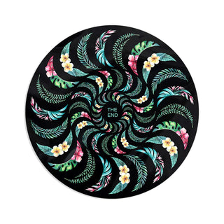 Spitfire Wheels Skateboard Sticker Floral Swirl Black/Blue 5" 5-Pack