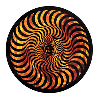 Spitfire Wheels Skateboard Sticker Hellfire Classic Swirl Black/Orange 5" 5-Pack