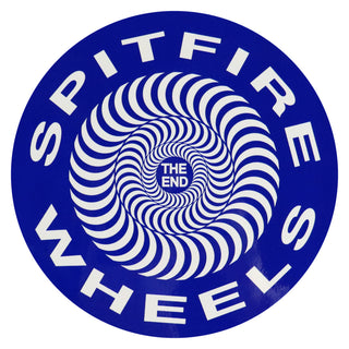 Spitfire Wheels Sticker Classic Small Blue/White 2.5"