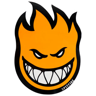 Spitfire Skateboard Wheels Sticker Fireball Bighead Orange 18" x 24" Extra Large