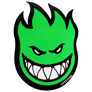 Spitfire Skateboard Wheels Sticker Fireball Bighead Green 18" x 24" Extra Large