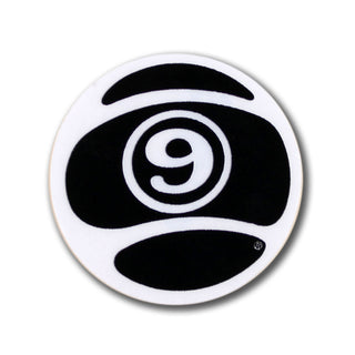 Sector 9 Black Logo Sticker 1.5"
