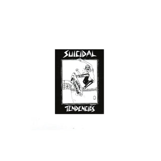 Dogtown Skateboards Sticker Lance Mountain Suicidal Skater Black 4"
