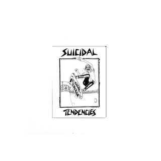 Dogtown Skateboards Sticker Lance Mountain Suicidal Skater White 4"