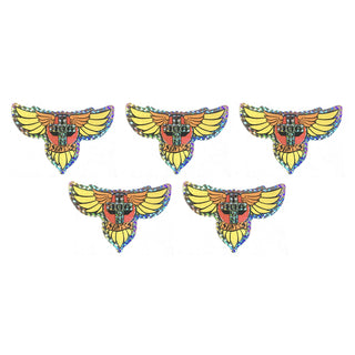 Dogtown Skateboards Sticker Pack Wings Prismatic 5-Pack 4" - 5 Stickers