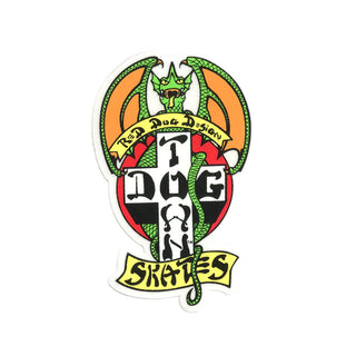 Dogtown Skateboards Sticker Red Dog 4"