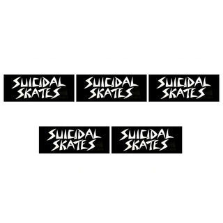 Dogtown Skateboards Sticker Pack Suicidal Skates Logo 5-Pack Black 6.5" - 5 Stickers