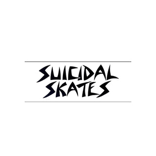 Dogtown Skateboards Sticker Suicidal Skates Logo White 6.5"