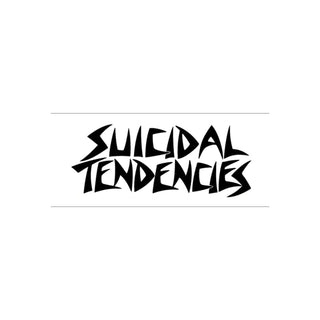 Dogtown Skateboards Sticker Suicidal Tendencies Logo White 6.5"