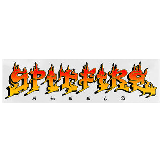 Spitfire Skateboard Wheels Sticker Savie Orange/Yellow 4"