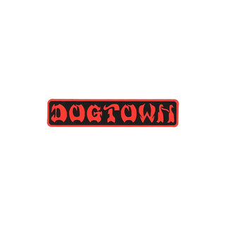 Dogtown Skateboards Sticker Bar Logo Black/Red 4" x .75"