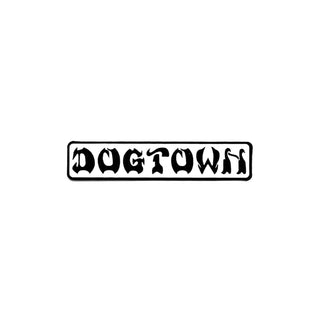 Dogtown Skateboards Sticker Bar Logo White/Black 4" x .75"