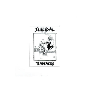 Dogtown Skateboards Sticker Suicidal tendencies Pool Skater 80s White