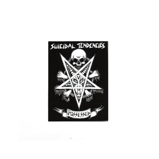 Dogtown Skateboards Sticker Suicidal tendencies Possessed to Skate 80s Black