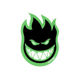 Spitfire Skateboard Wheels Sticker Fireball Fill Black/Green 4.5" x 6"