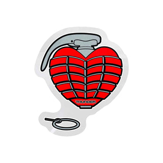 Thunder Skateboard OG Grenade Sticker Red 3.5"