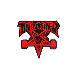 Thrasher Skateboard Magazine Sticker Sk8 Goat Red 3.5" x 4"