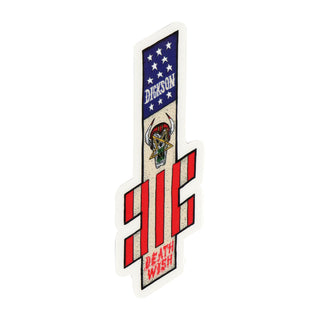 Deathwish Skateboard Sticker Dickson Nightmare City 5.5" x 2"