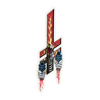 Deathwish Skateboard Sticker Foy Nightmare City 6" x 2.25"