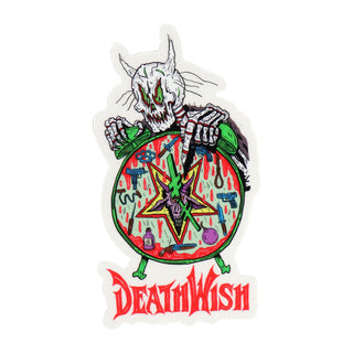 Deathwish Skateboard Sticker Davidson Nightmare City 5" x 2.75"