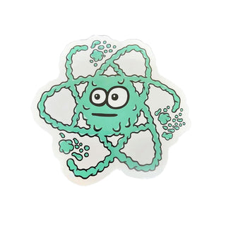 Quantum Bearing Science Skateboard Sticker Snot Particles 6"