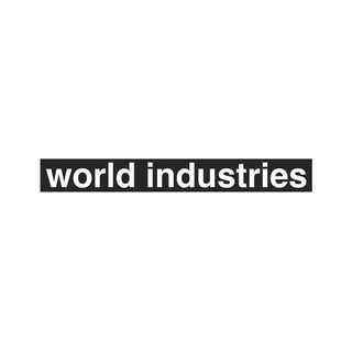 World Industries Skateboards Sticker Logo 5" x .875"