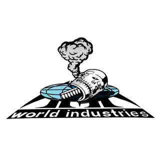 World Industries Skateboards Sticker Rock em 5.25" x 3"