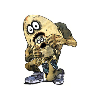 Heroin Skateboards Sticker Egg Eater 4" x 6"