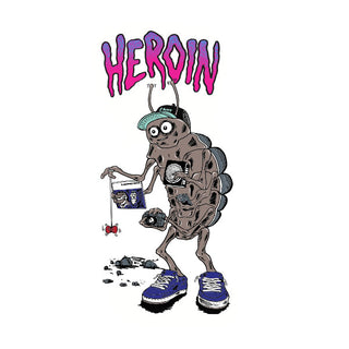 Heroin Skateboards Sticker Nolan Bug 3.5" x 5.75"
