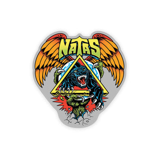 Santa Cruz Skateboards Sticker Natas SC Panther Mylar 4.5"