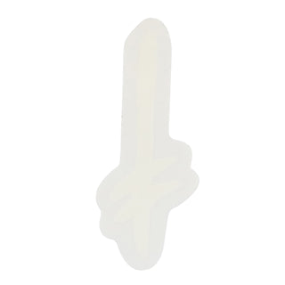 Deathwish Skateboards Sticker Gang Logo Mylar White 2.5" x 5.5"