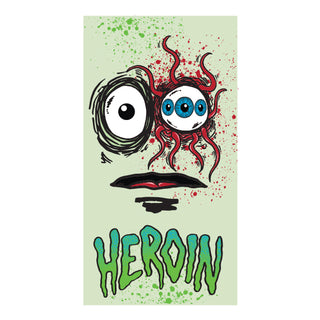 Heroin Skateboards Sticker Space Egg 3 3" x 6"