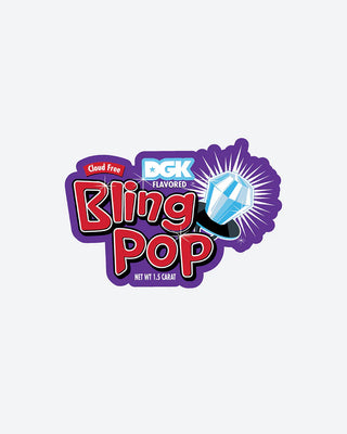 DGK Skateboards Sticker Bling Pop 3" x 2"