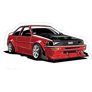 DGK Skateboards Sticker Twin Cam 4.5" x 2.25"