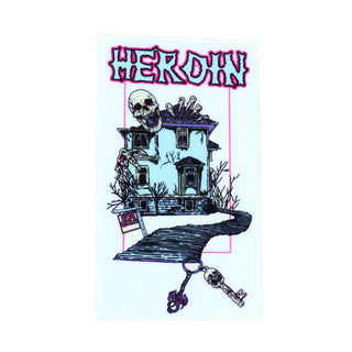 Heroin Skateboard Sticker Die Tonight 3" x 5"