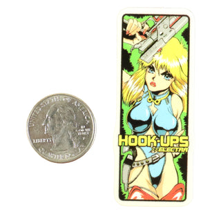 Hook Ups Skateboards Sticker - Mini Size - Electra 1.125" x 2.625"