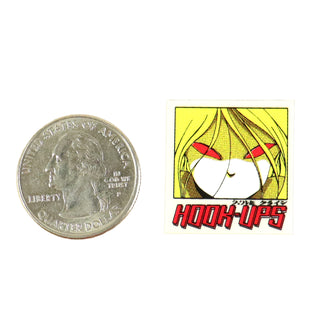 Hook Ups Skateboards Sticker - Mini Size - Red Eyes .9"  x 1"