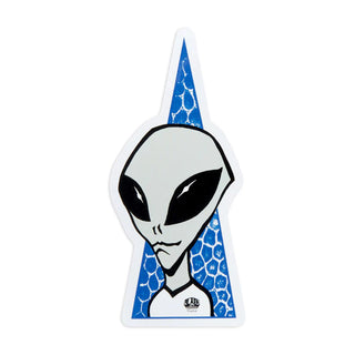 Alien Workshop Skateboards Sticker Visitor Blue 2.125" x 5"