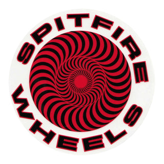 Spitfire Skateboard Sticker Classic Large Red/Black 7.5"
