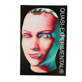 Quasi Skateboards Sticker Experimental Mannequin Head Black 3.25" x 4.75"