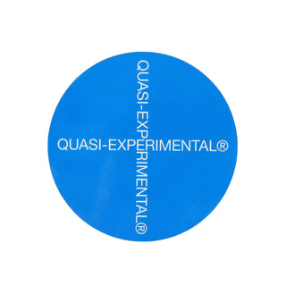 Quasi Skateboards Sticker Experimental Circle Blue 3.75" x 3.75"