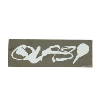 Quasi Skateboards Sticker Logo White/Chrome 4.75" x 1.6"