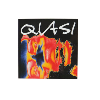 Quasi Skateboards Sticker Infared Black/Red 3" x 3"