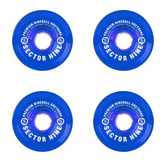 Sector 9 Longboard Offset Slalom Wheels Nineballs Blue 69mm 78A