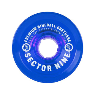 Sector 9 Longboard Offset Slalom Wheels Nineballs Blue 69mm 78A