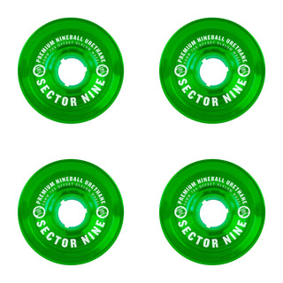 Sector 9 Longboard Offset Slalom Wheels Nineballs Green 69mm 78A